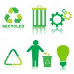 Green Recycling Icons